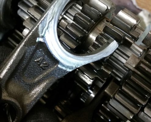 Getriebeschaden, Schaltgabel defekt - Kawasaki Motorradwerkstatt Lemgo, Getriebereparatur Motorrad
